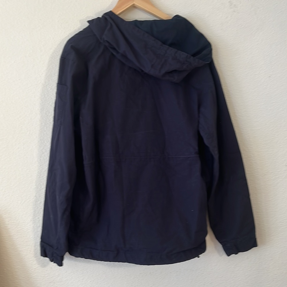 Poler Navy Blue Hooded Anorak Cotton Ripstop - Picture 2 of 2